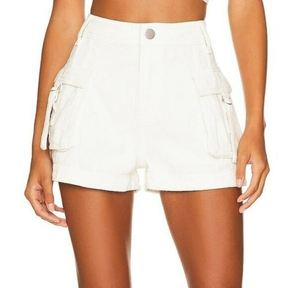 Superdown Janice Cargo Short - White